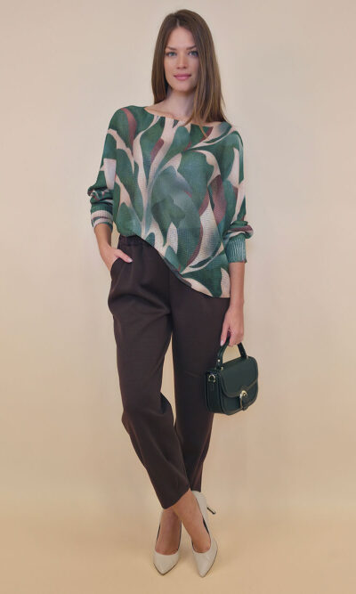 Pulover 28 La Jolla - plt - Graphic Oval green