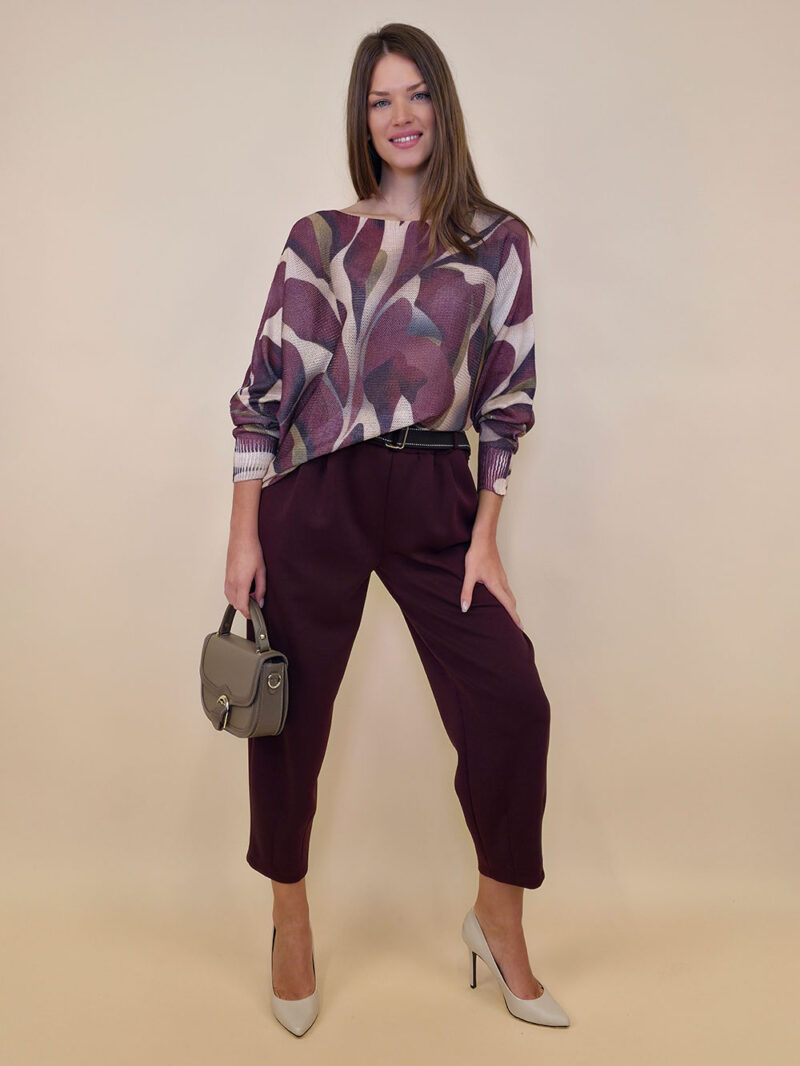 Pulover 28 La Jolla - plt - Graphic Oval burgundy