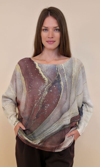 Pulover 28 La Jolla - plt - Marble brown