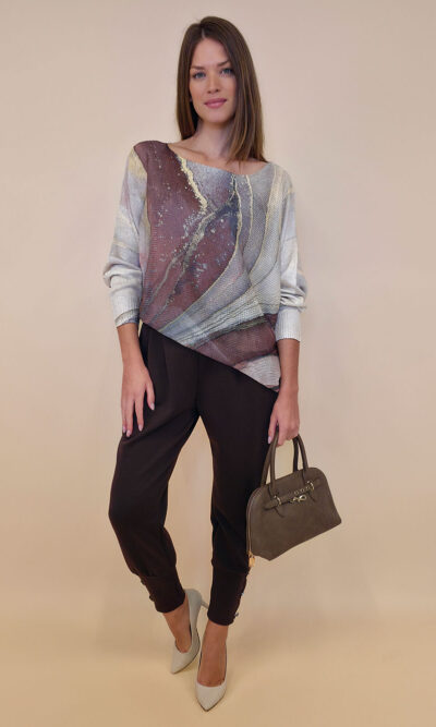 Pulover 28 La Jolla - plt - Marble brown