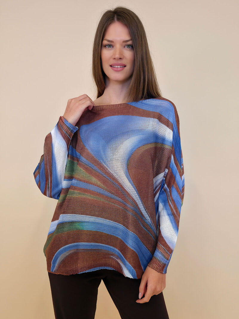 Pulover 28 La Jolla - plt - Aurora Borealis brown