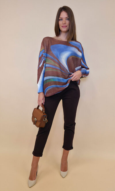 Pulover 28 La Jolla - plt - Aurora Borealis brown