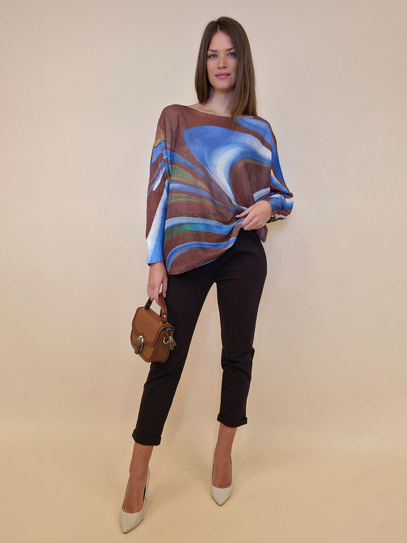 Pulover 28 La Jolla - plt - Aurora Borealis brown