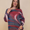 Pulover 28 La Jolla - plt - Aurora Borealis burgundy