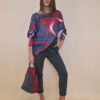Pulover 28 La Jolla - plt - Aurora Borealis burgundy
