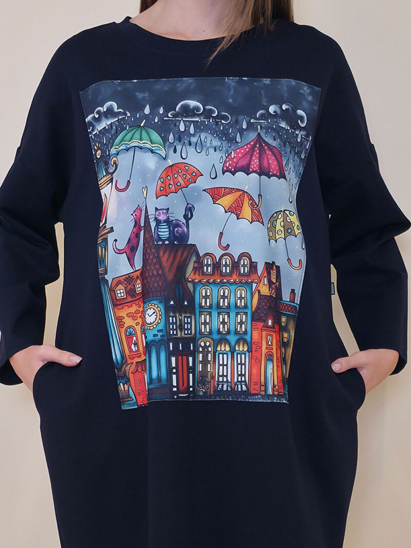 Haljina 44 Tigre PR - navy - Cats&Umbrellas