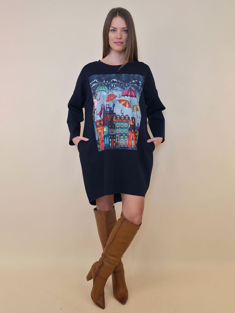 Haljina 44 Tigre PR - navy - Cats&Umbrellas