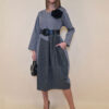 Haljina+cvijet 72 Nemaha - jersey UN+jersey stripes - grey/grey