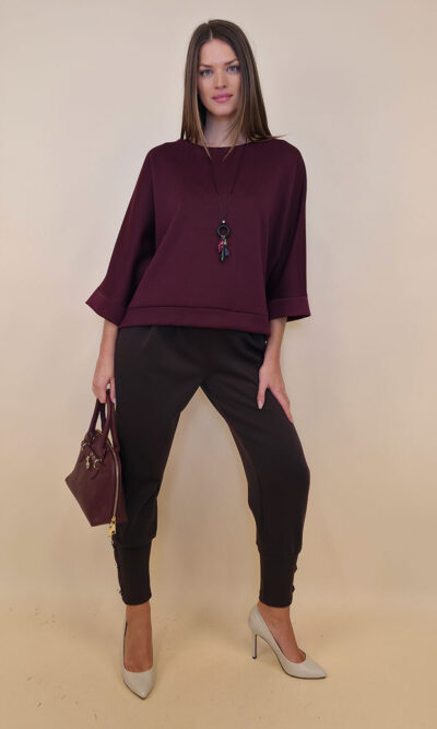Tunika 45 Tatum - jersey UN - burgundy