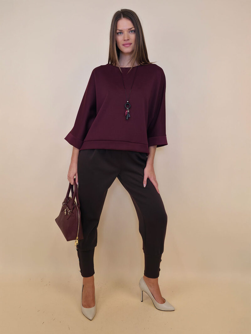 Tunika 45 Tatum - jersey UN - burgundy