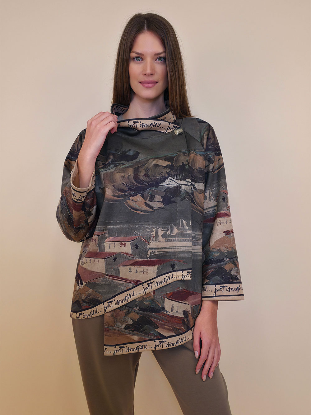 Jakna 52 DeLand/D - ecco suede - Dark Day in Positano military