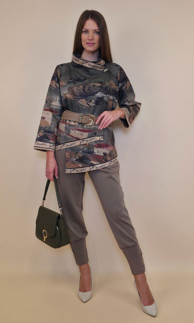 Jakna 52 DeLand/D - ecco suede - Dark Day in Positano military