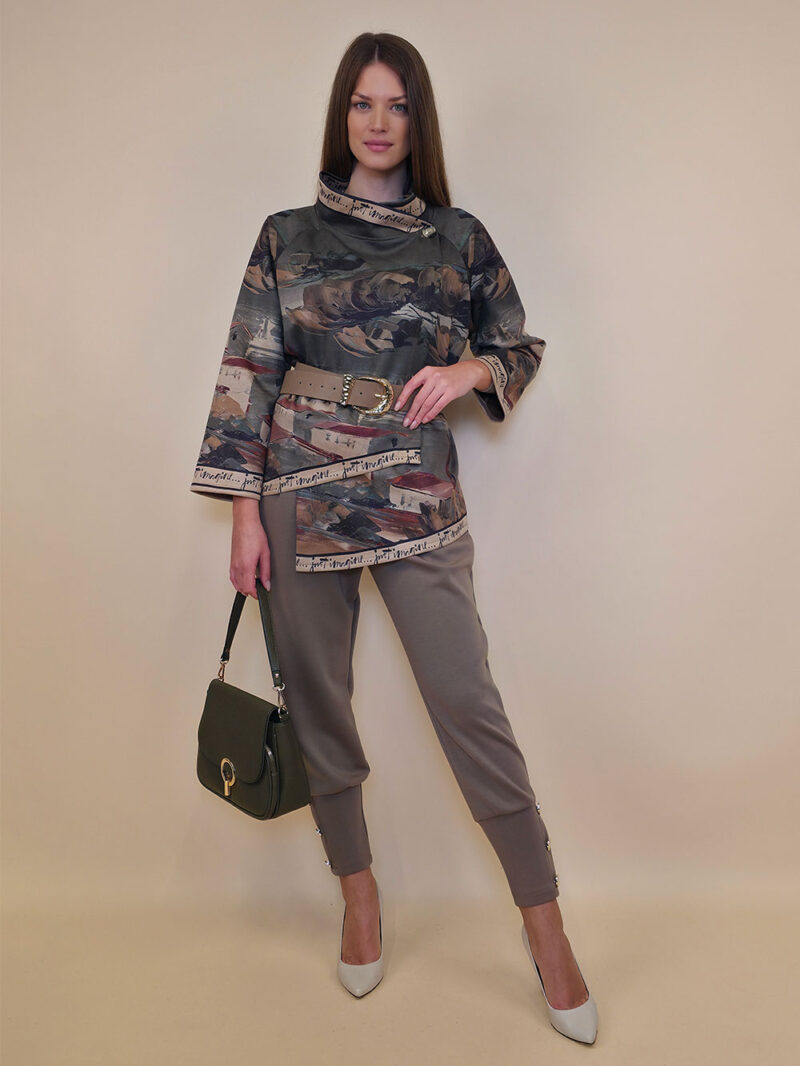 Jakna 52 DeLand/D - ecco suede - Dark Day in Positano military