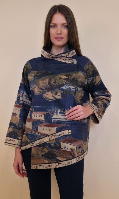 Jakna 52 DeLand/D - ecco suede - Dark Day in Positano - navy