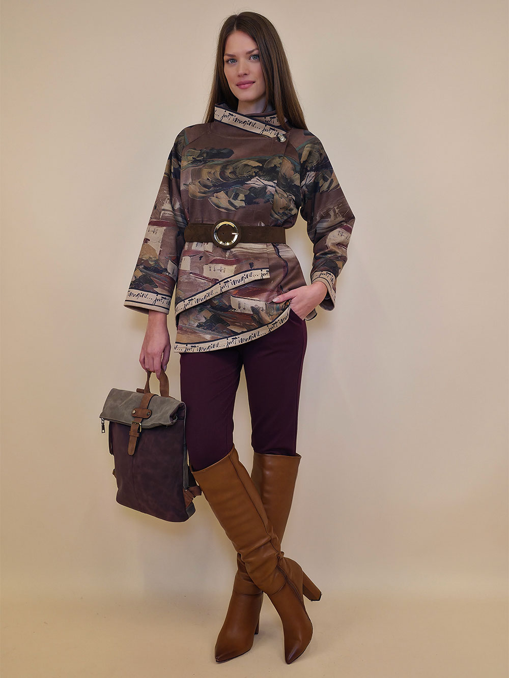Jakna 52 DeLand/D - ecco suede - Dark Day in Positano - brown