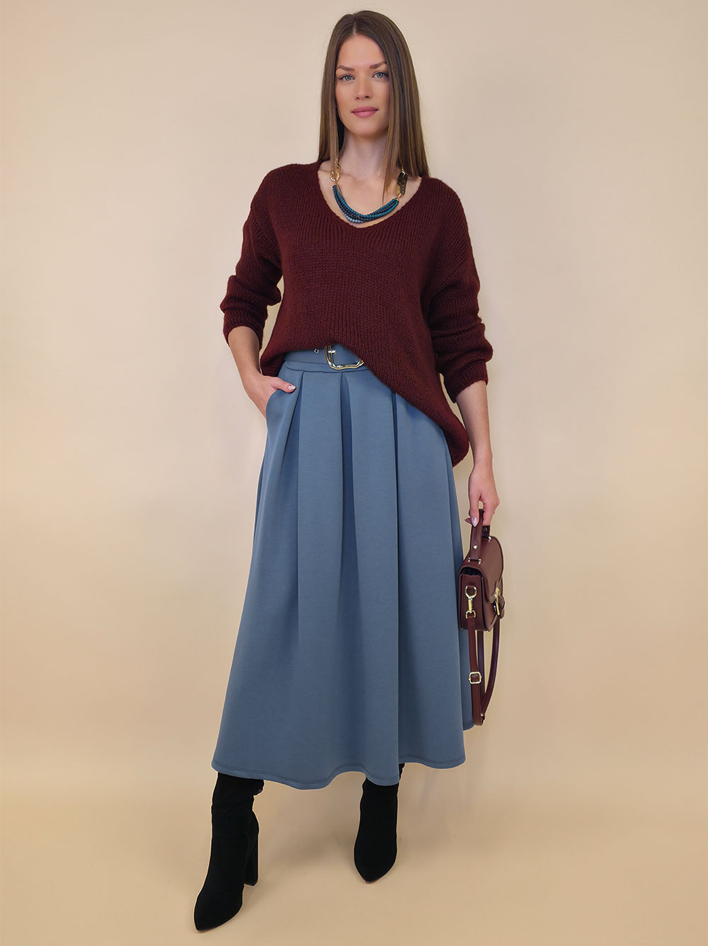 Suknja 36 Kimball - jersey vis UN - jeans