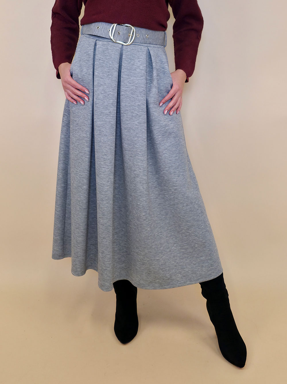 Suknja 36 Kimball - jersey vis UN - grey