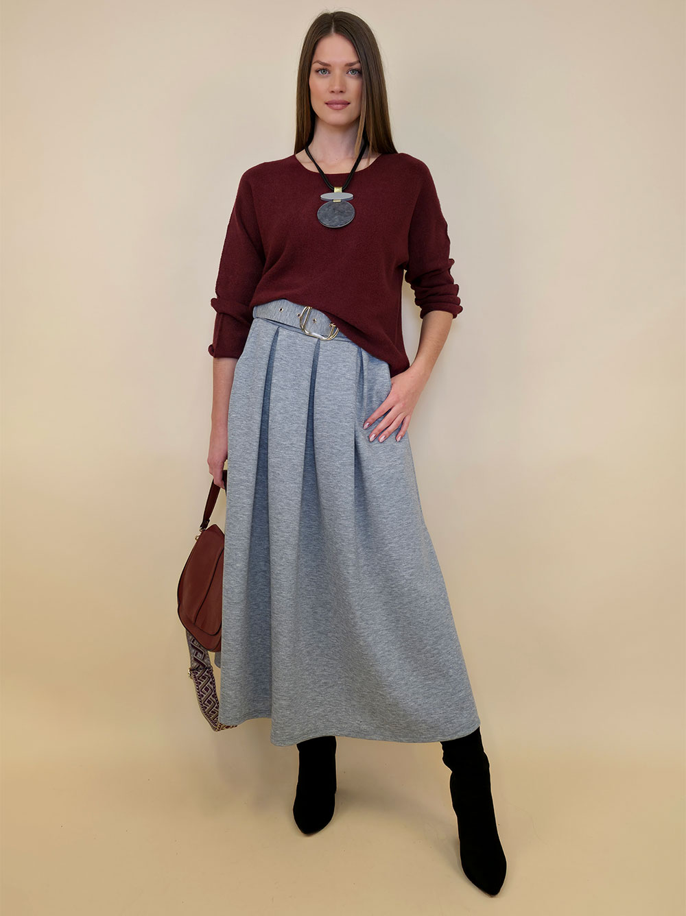 Suknja 36 Kimball - jersey vis UN - grey