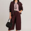 Jakna 68 Benedict - tesutto UN bomber - burgundy