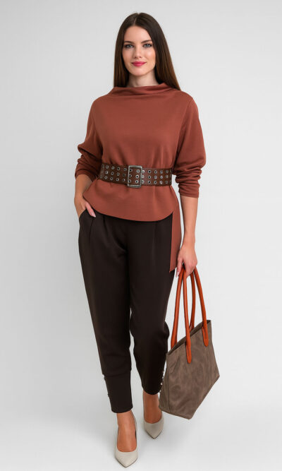 Tunika 40 Mabel - viscose jersey UN - coccio