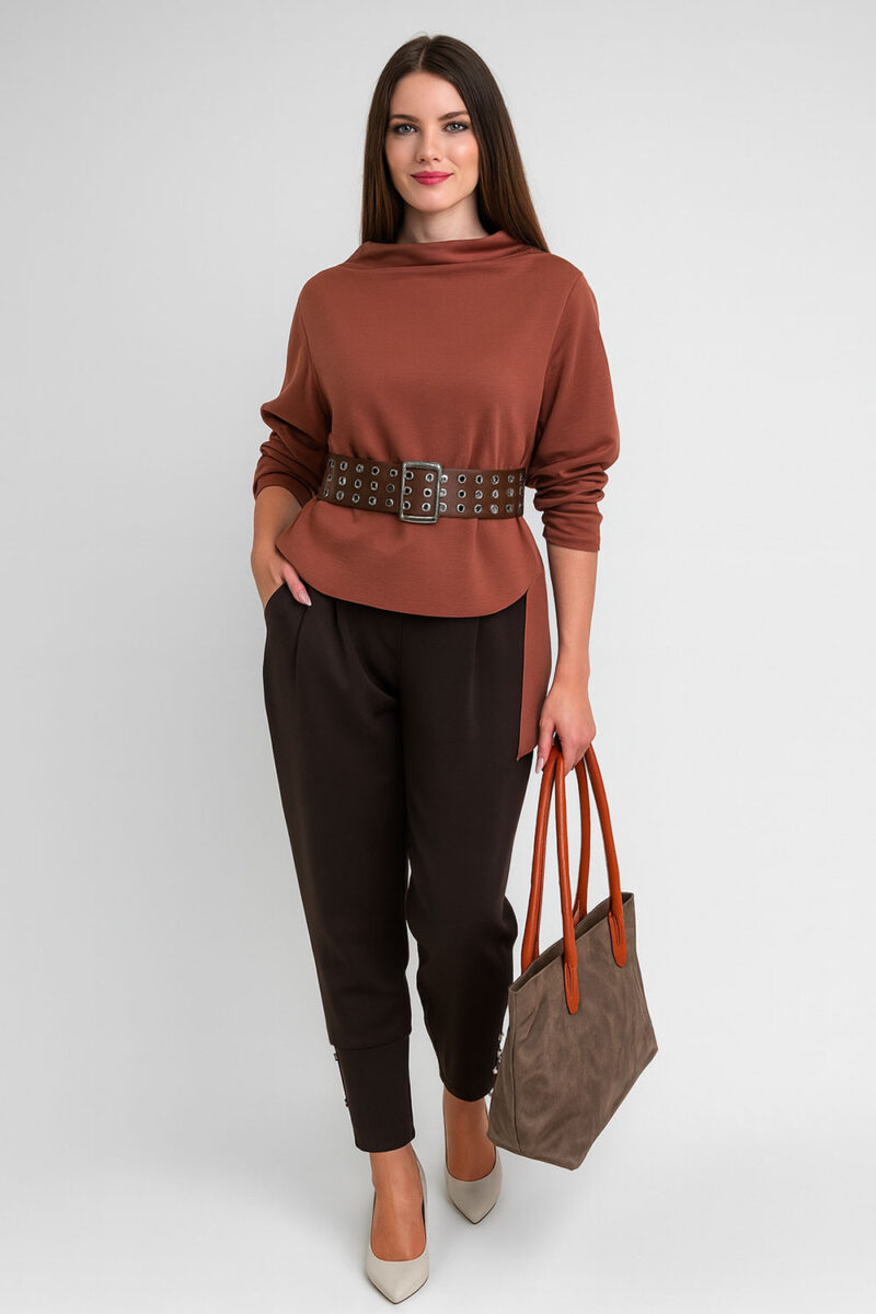Tunika 40 Mabel - viscose jersey UN - coccio