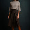Suknja 56 Angerona - tesutto/till preklop - brown