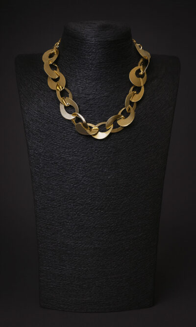 Ogrlica 15 - E golden teardrop rings