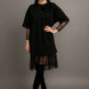 Haljina 68 Seldovia - felpa/lace - black