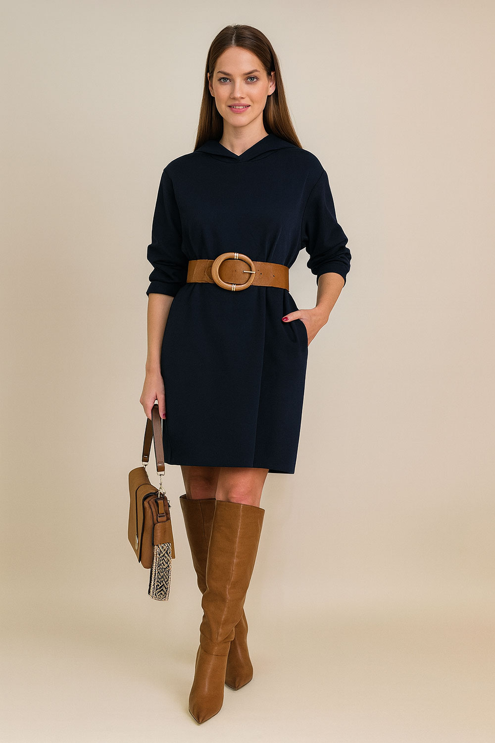 Haljina 48 El Hood - PR UN - navy