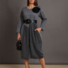 Haljina+cvijet 72 Nemaha - jersey UN+jersey stripes - grey/grey