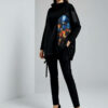 Tunika 48 Black Wings - felpa/ecco leather/print - Kvadar