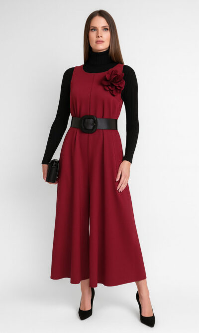 Overall+cvijet 79 Chatanooga - burgundy