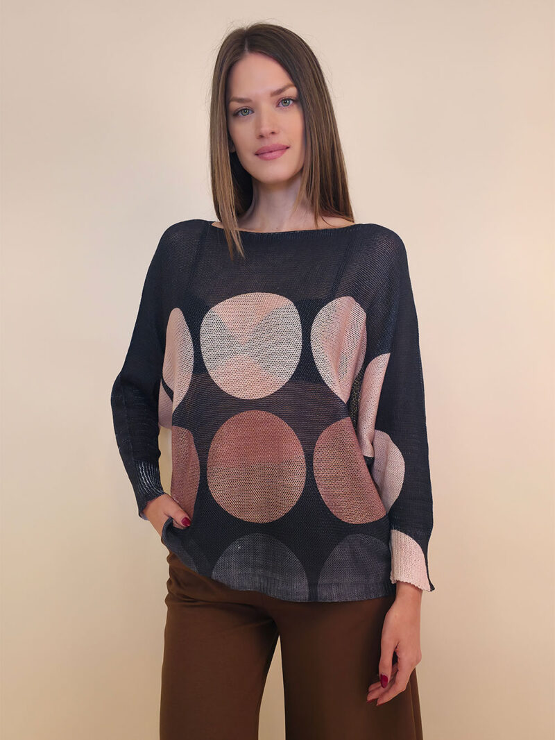 Pulover 28 La Jolla - plt - Brown Balls Black