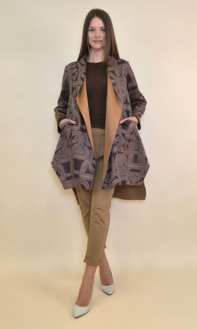 Ogrtač 64 Havelock - ecco suede print pleter