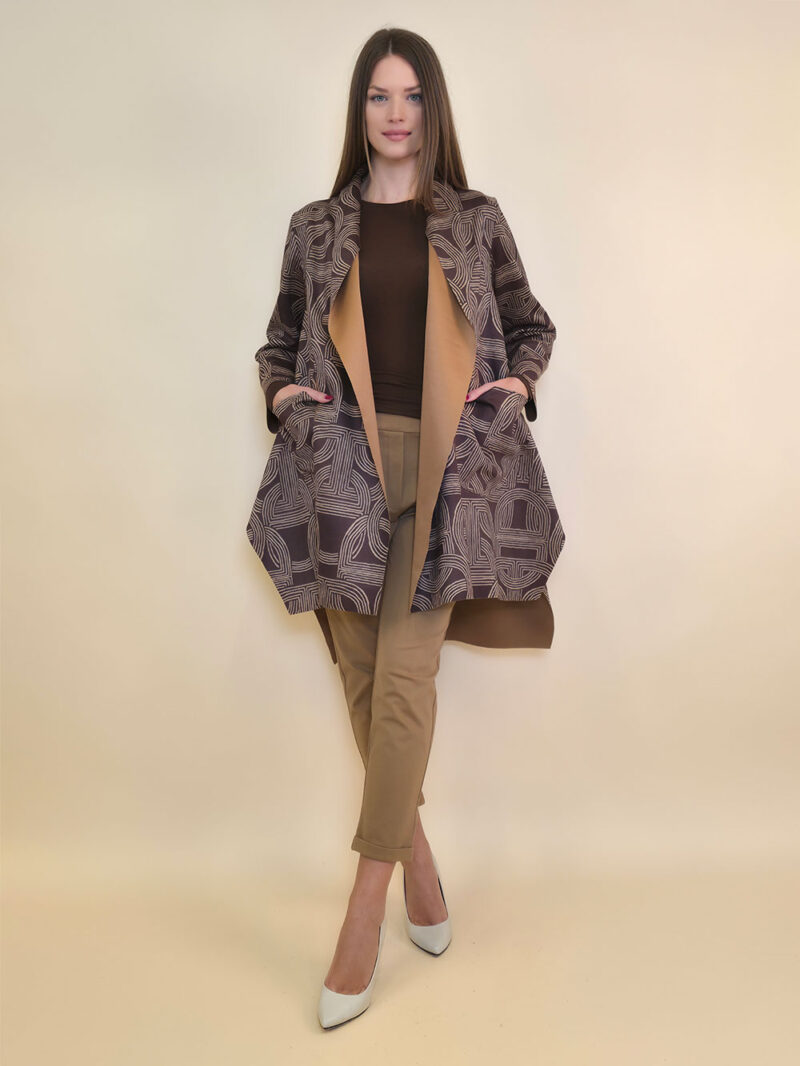 Ogrtač 64 Havelock - ecco suede print pleter
