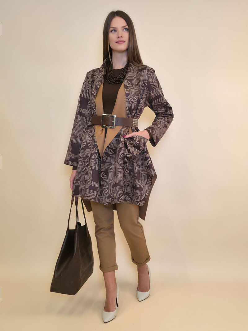 Ogrtač 64 Havelock - ecco suede print pleter