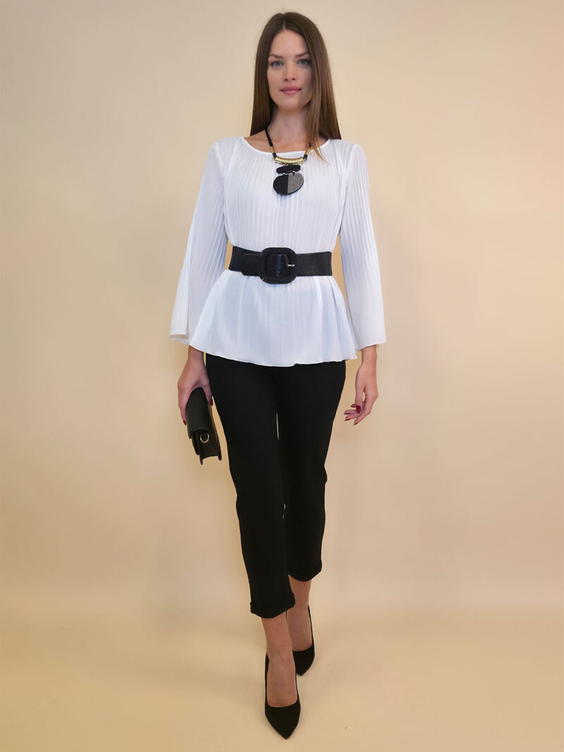 Tunuka 38 Malaga - gtte UN plisse - white