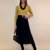 Suknja 32 Winona -  scuba UN plisse - black