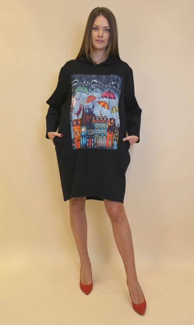 Haljina 52 El Hood PR - black - Cats&Umbrellas