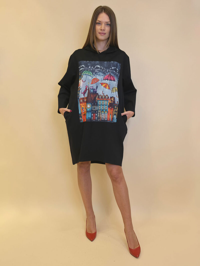 Haljina 52 El Hood PR - black - Cats&Umbrellas