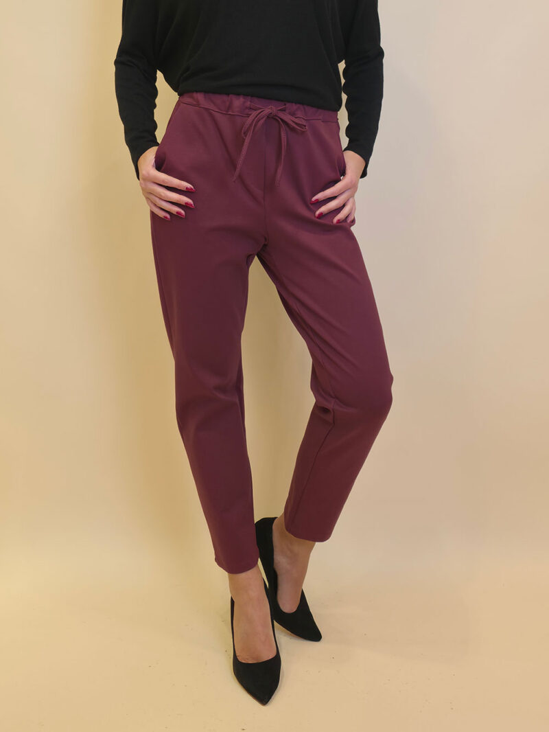Hlače 52 McBee - burgundy