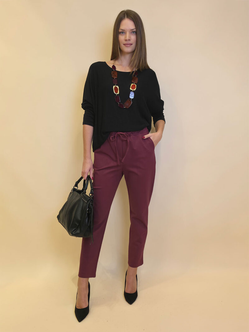 Hlače 52 McBee - burgundy