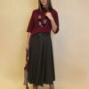 Suknja+remen 56 Memphis - coffee