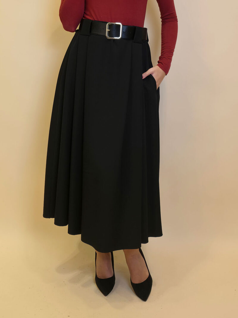 Suknja+remen 56 Memphis - black