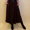 Suknja+remen 56 Memphis - burgundy