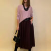 Suknja+remen 56 Memphis - burgundy