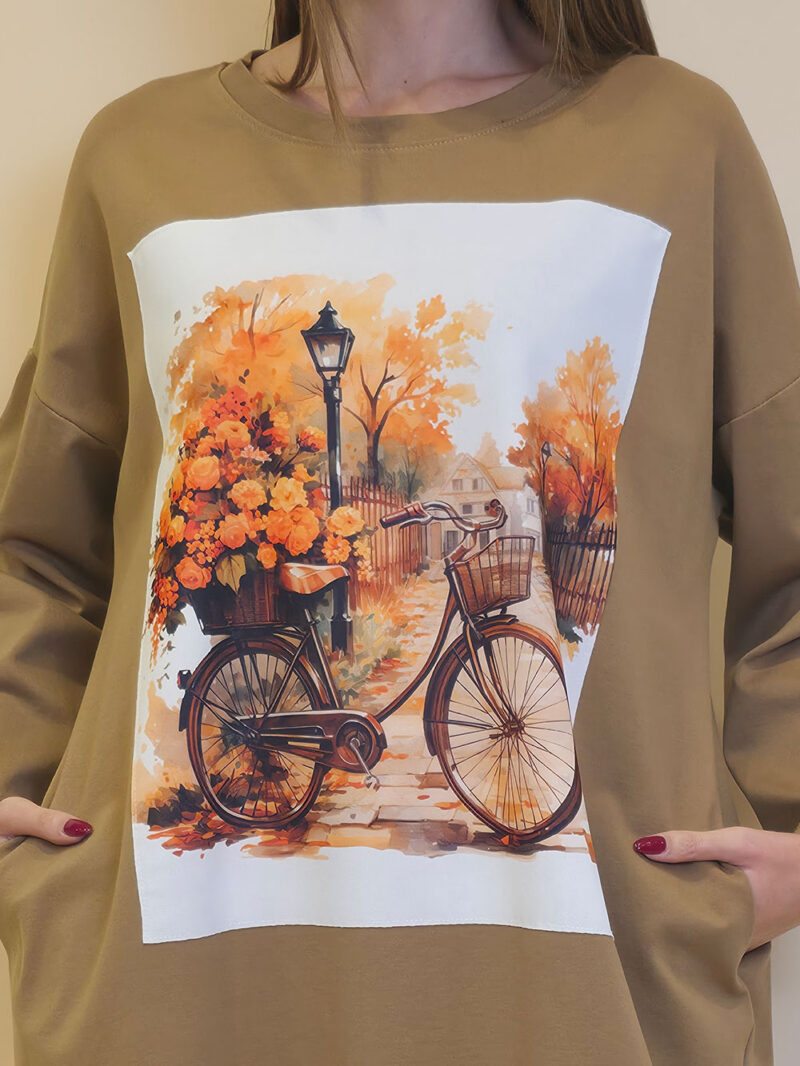 Haljina 44 Tigre PR - camel - Autumn bike