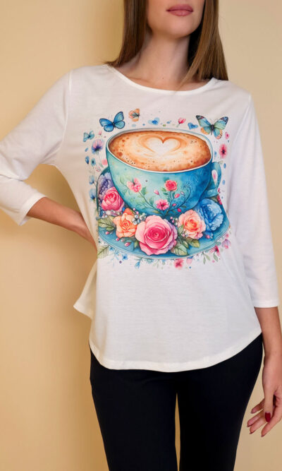 Majica 29 ElSio - viscose - Coffee Cup