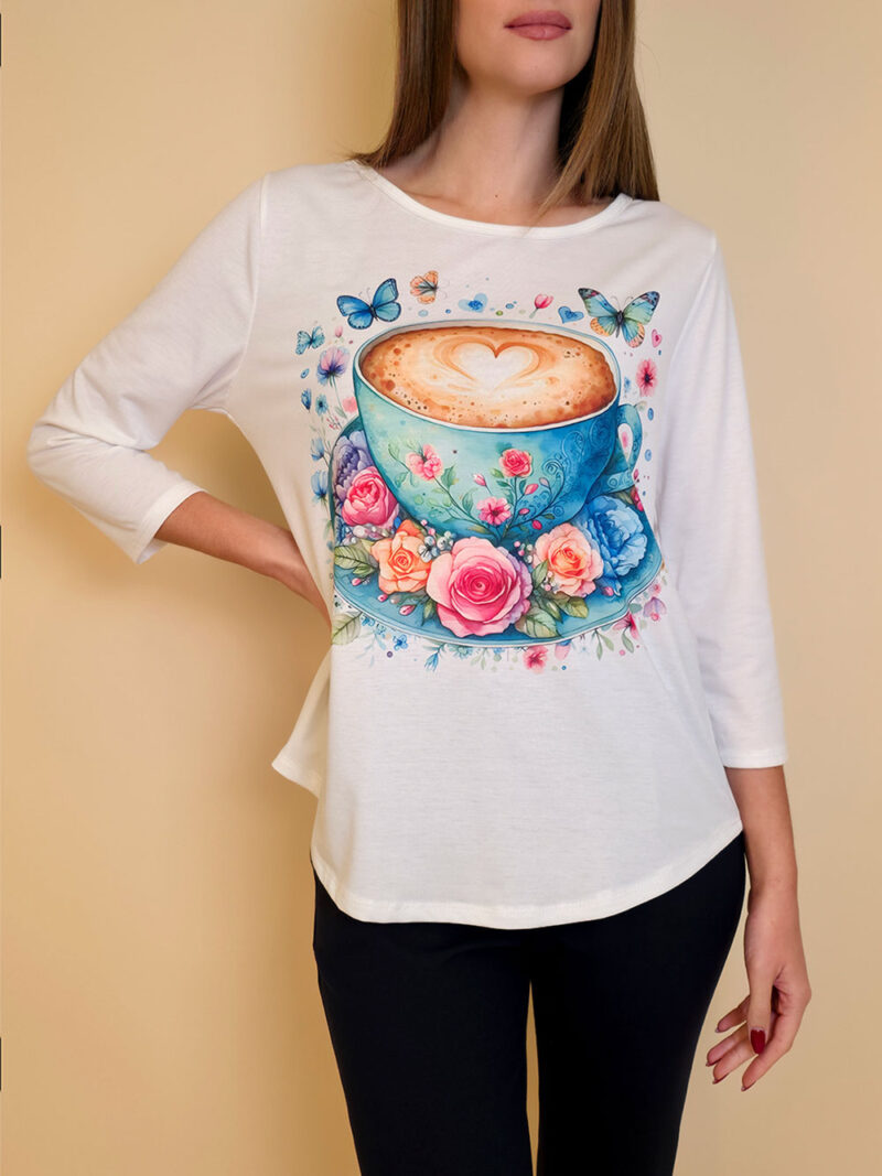 Majica 29 ElSio - viscose - Coffee Cup
