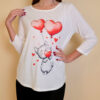 Majica 29 ElSio - viscose - Kitty with Ballons